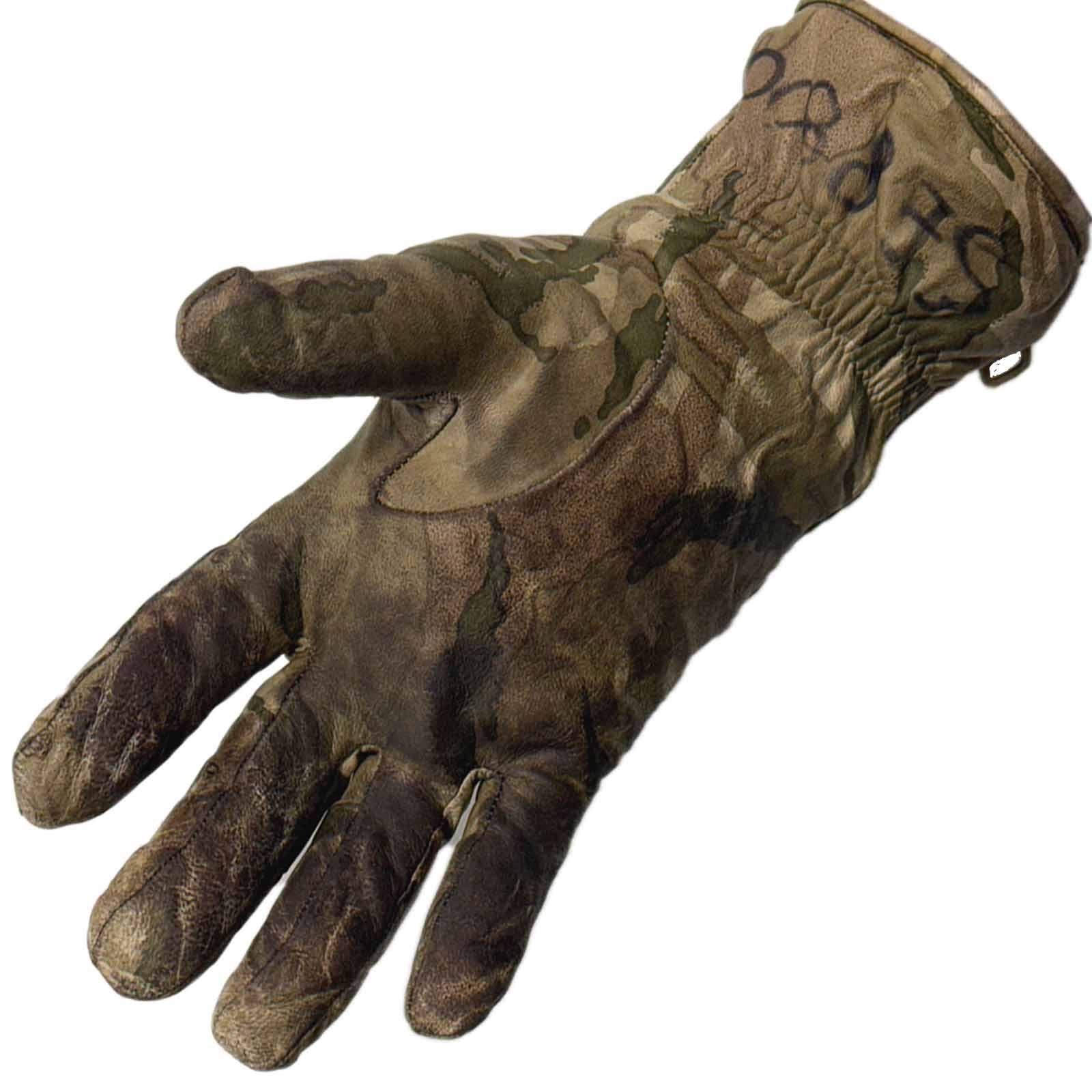 British Army Cold Weather MTP Combat Leather Gloves - Image 2