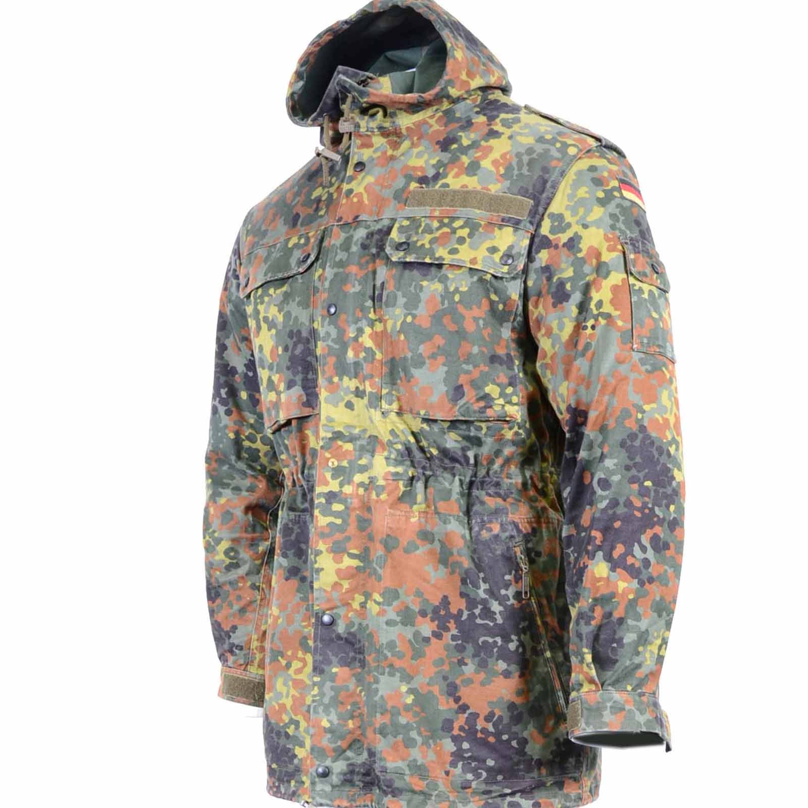 German Army Flecktarn Camo Parka Field Jacket - Image 2