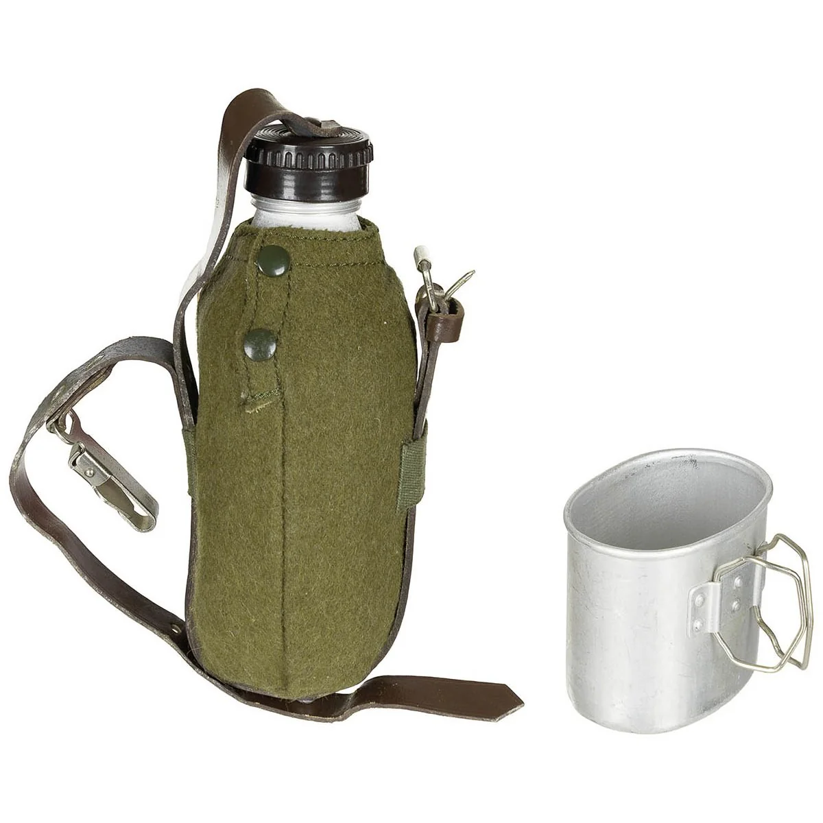 Romanian Canteen With Aluminium Cup - Image 2