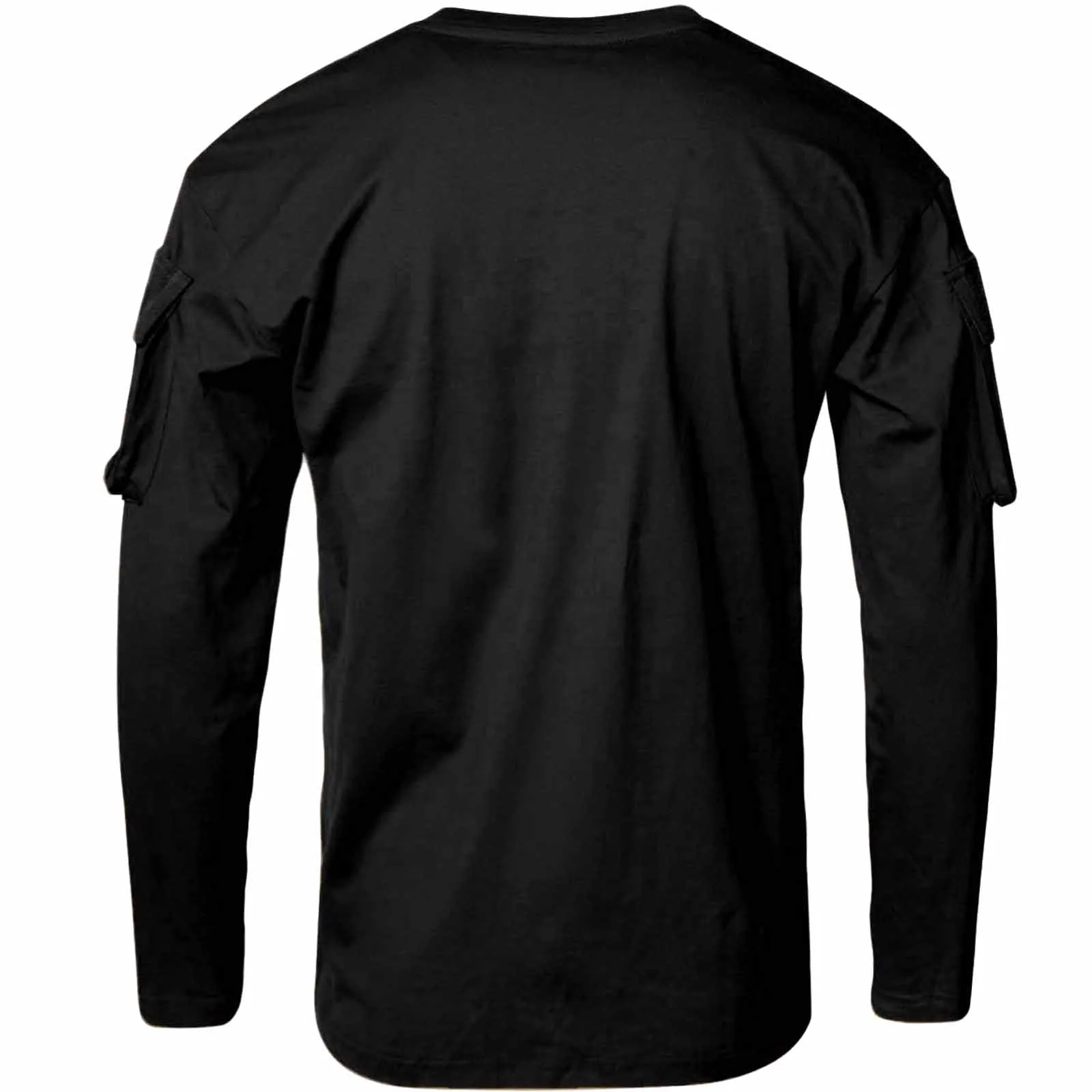 U.S Style Long Sleeve T-Shirt With Sleeve Pocket Black - Image 3